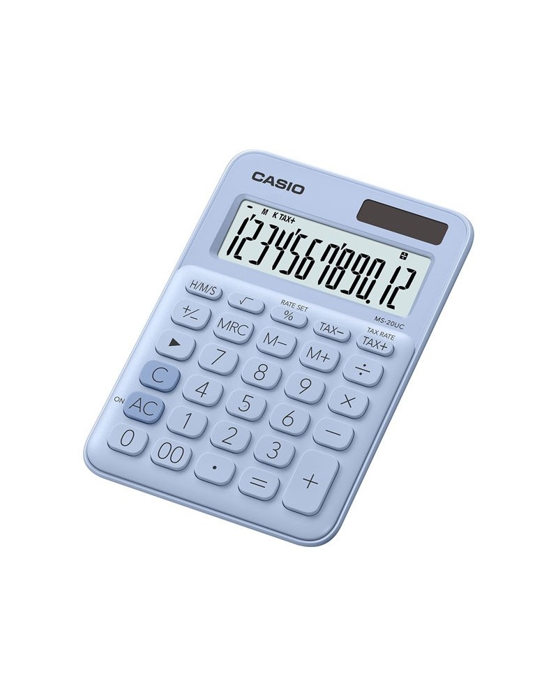 Casio MS-20UC-LB Scrivania Calcolatrice di base Blu calcolatrice