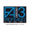 ALBUM DA DISEGNO FABRIANO F2 24X33 NERO 10 FOGLI 125gsm