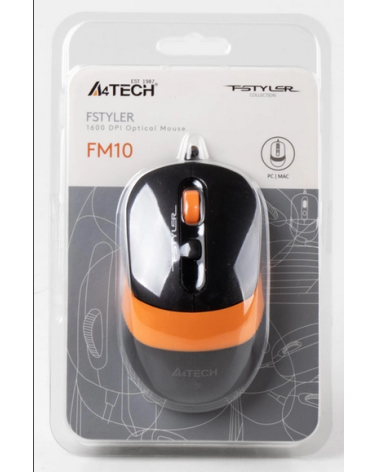 Mouse USB A4TECH FM10 4 Pulsanti Arancione