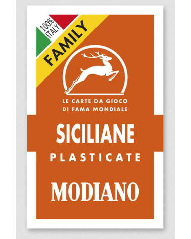 Carte Siciliane Modiano Arancione Family