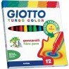 Pennarelli Turbo color Giotto in astuccio da 12 pezzi