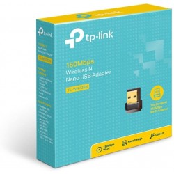 TP-Link TL-WN725N Adattatore USB Scheda di Rete, Wireless N 150Mbps, 2.4GHz, 1 Antenne Interne, USB 2.0, Nano Size